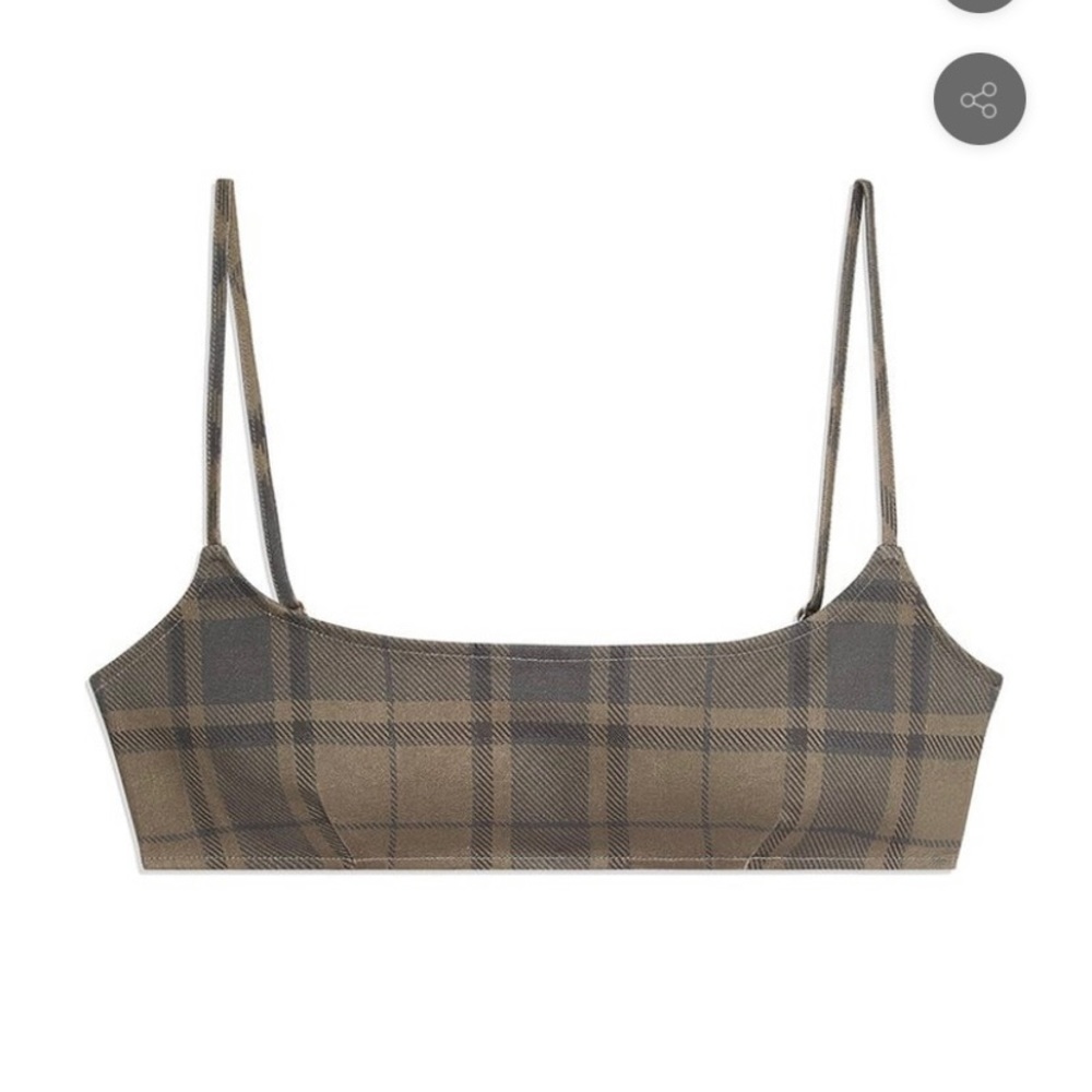 WeWoreWhat Plaid Crop Top